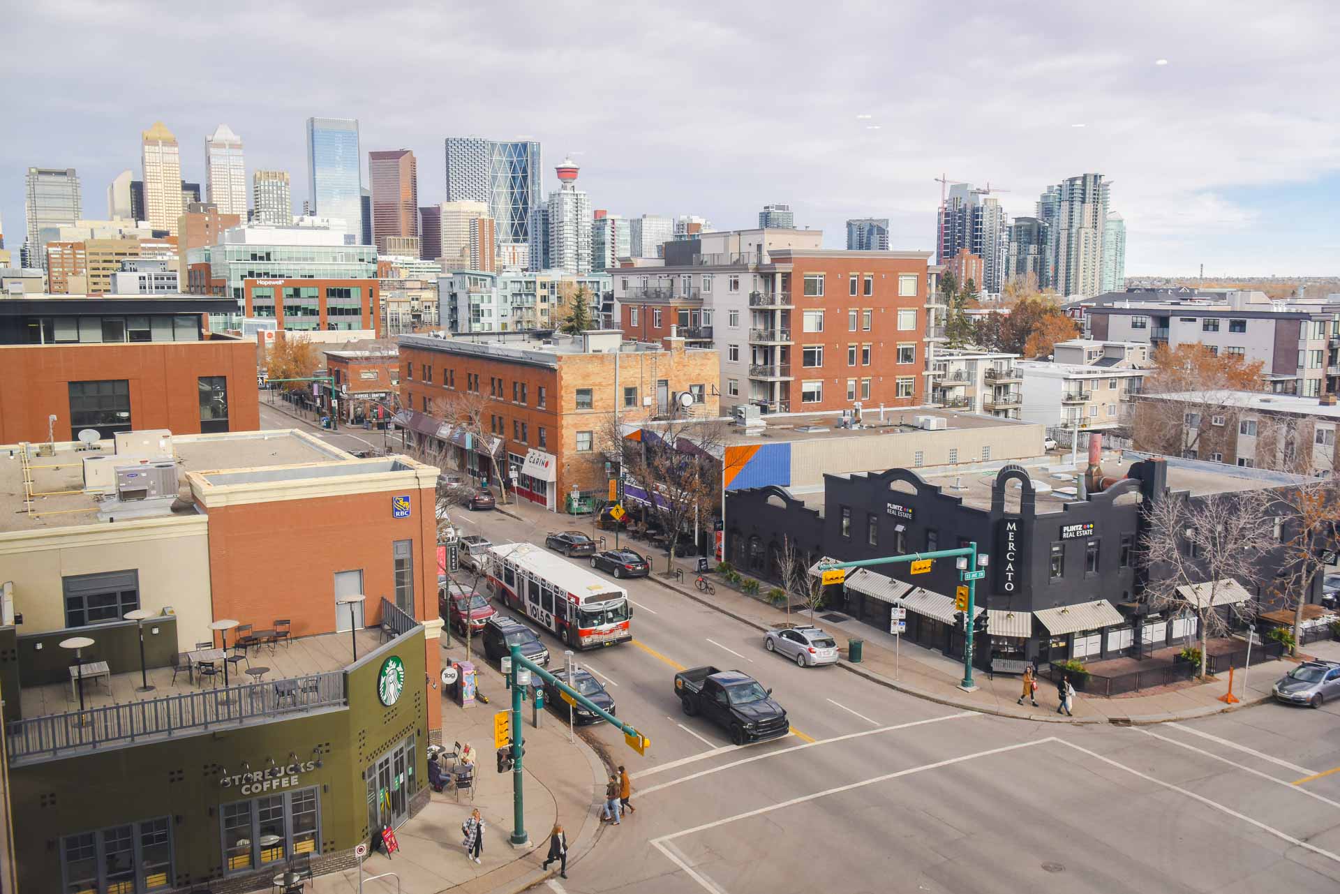 Calgary Skyline View From Clinic | Key Prosthodontics | Calgary and Surrounding Area | Prosthodontic Specialist